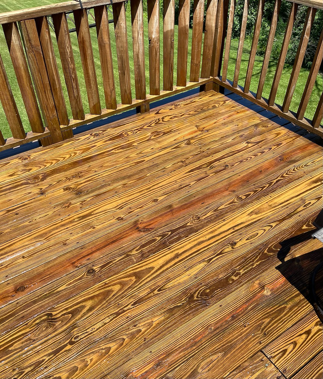 “This Immaculate Wood Deck Cleaning in Youngstown, Oh. Has restored this amazing deck to a like new appearance.”